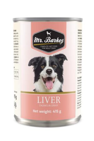 Mr. Barkey liver in sauce 415g can for dogs