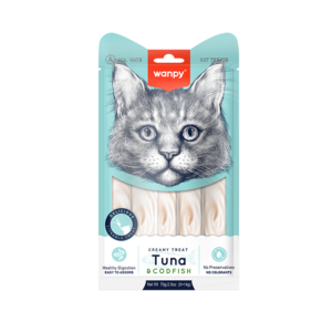 Wanpy creamy treats tuna and cod cats 5x14g