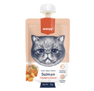 WANPY Tasty Meat Paste: Salmon + Chicken & Carrot For Cat